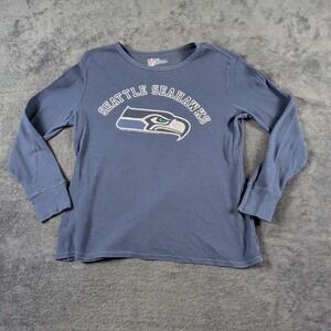 Seattle Seahawks Thermal Long Sleeve Shirt XL Blue - NFL